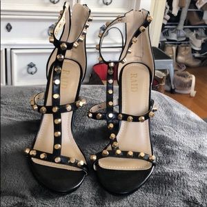 Raid Gold Studded Pumps